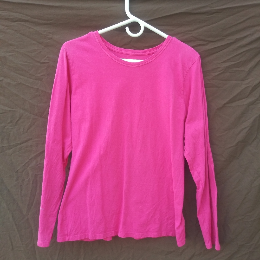 BOGO free Hanes pink long sleeve tee shirt